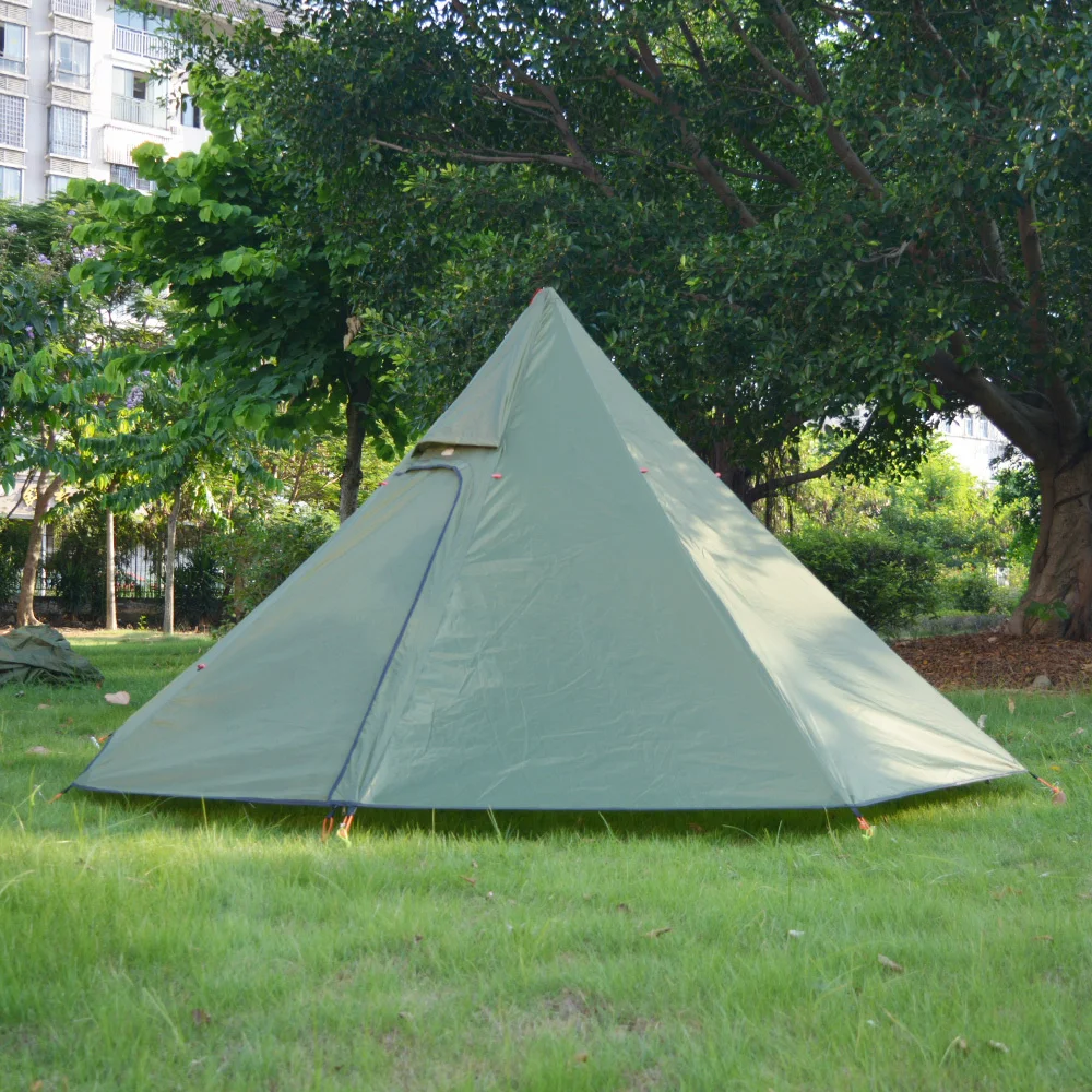 Imagem -02 - Ultraleve Tenda Pirâmide ao ar Livre com Fogão Jack Camping Teepee Toldos Shelter Caminhadas Shelter Cozinha de Inverno Birdvering 34 Pessoa