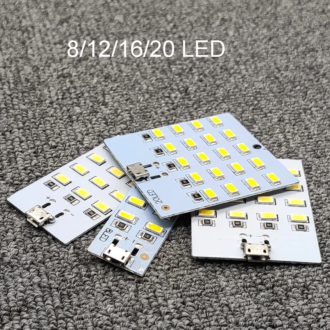 8/12/16/20 koraliki do lampy LED oświetlenie pokładzie USB przenośne oświetlenie stojąca lampa awaryjne oświetlenie nocne DIY