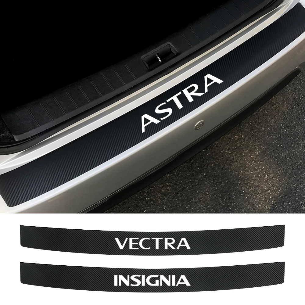 Car Rear Bumper Trunk Stickers AccessoriesFor Opel Vivaro Grandland Adam Crossland X OPC Astra Corsa Mokka Vectra Combo Meriva