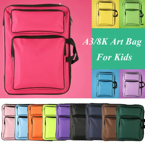 Fashion A3 Art Bag For Drawing Waterproof Kids Art School Bag A3 Drawing Board Backpack Sketch Art Supplies Drawing Bag For Kids