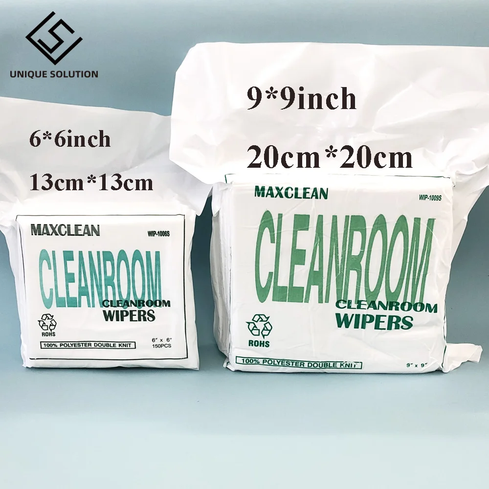 6inch*6inch 9 inch*9 inch cleanroom wiper Cleaning Tissue stencil wiping non dust cloth clean for all large format printer print