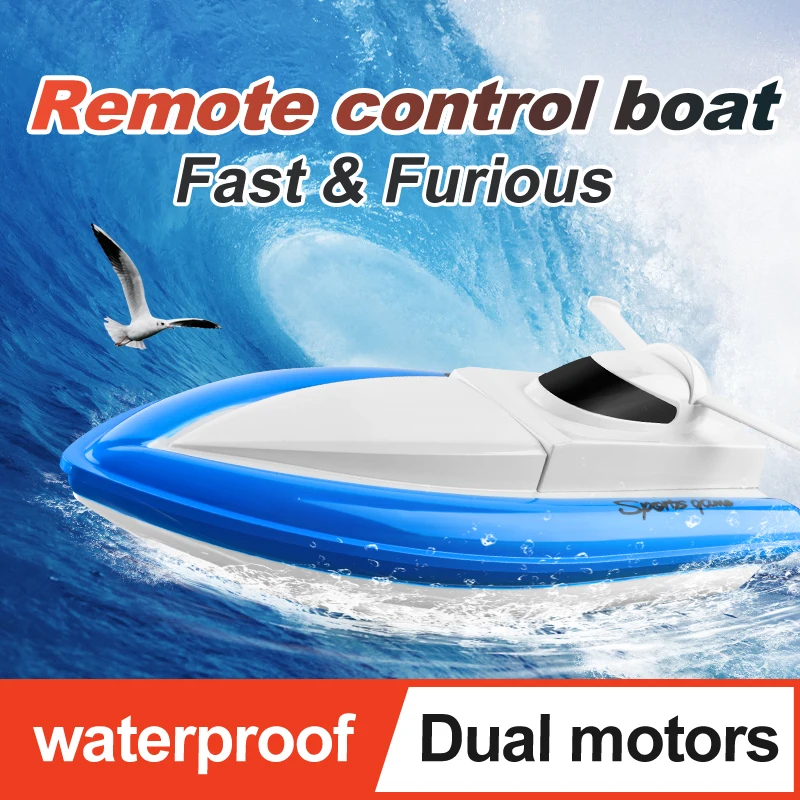 20Km/h 2.4G RC Boat 4CH Remote Control Boat High Speed Speedboat  80-100M Remote Control Distance Water toys For children Gifts