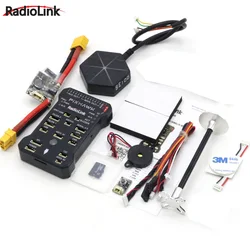 Radiolink Pixhawk PIX APM Flight Controller With M8N SE100 GPS Buzzer 4G SD Card Telemetry Module For RC FPV Drone Quadrocopter