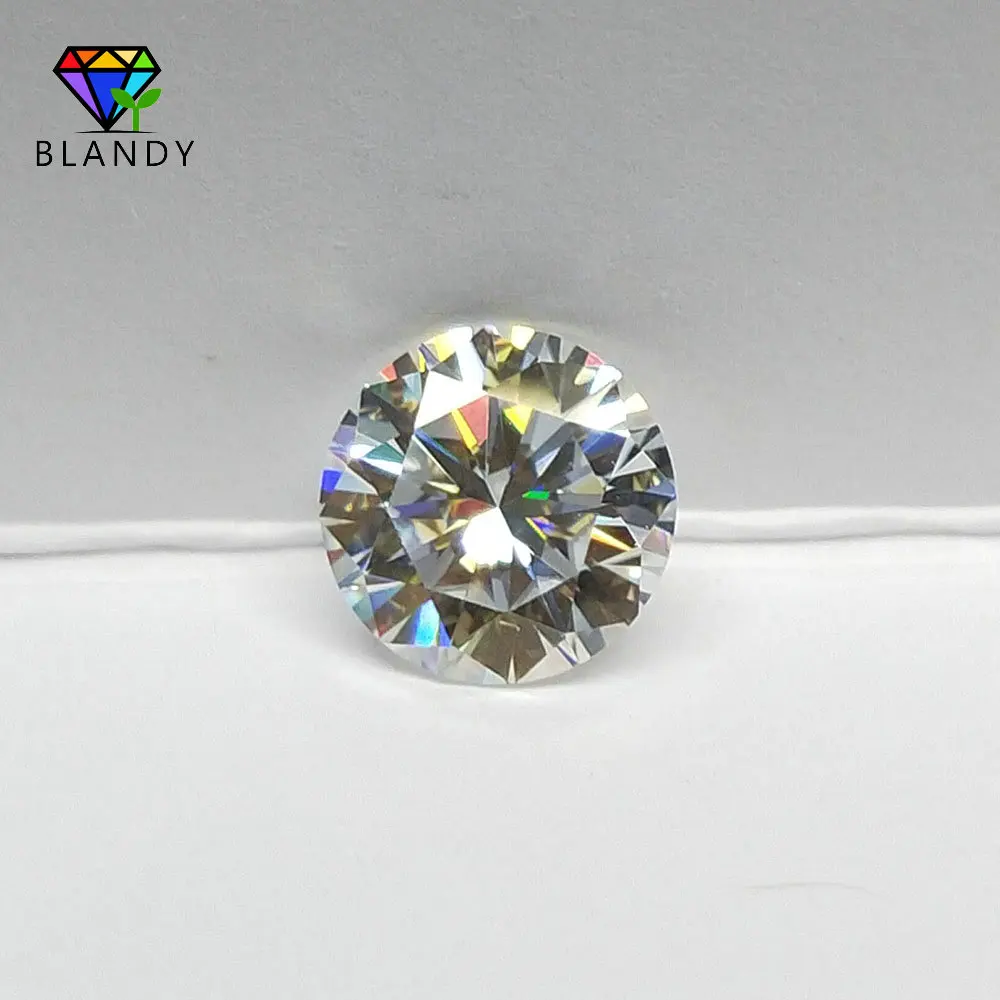 White Moissanite Stone 5.0~14.5mm D Color Round Brilliant Cut SIC Matieral Moissanites diamond For Jewelry Hight Quality