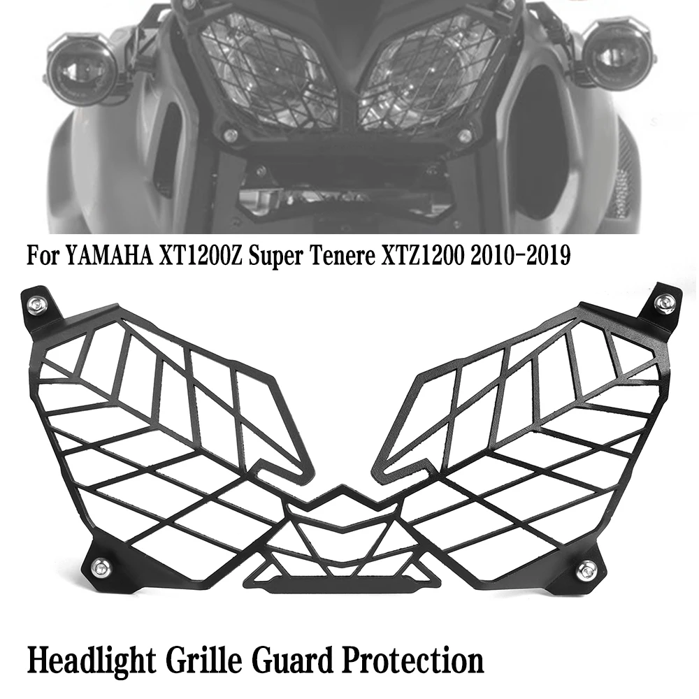 

For YAMAHA XT1200Z Super Tenere XTZ1200 2010-2019 2018 XT 1200 Z XTZ 1200 Motorcycle Headlight Protector Grille Guard Cover