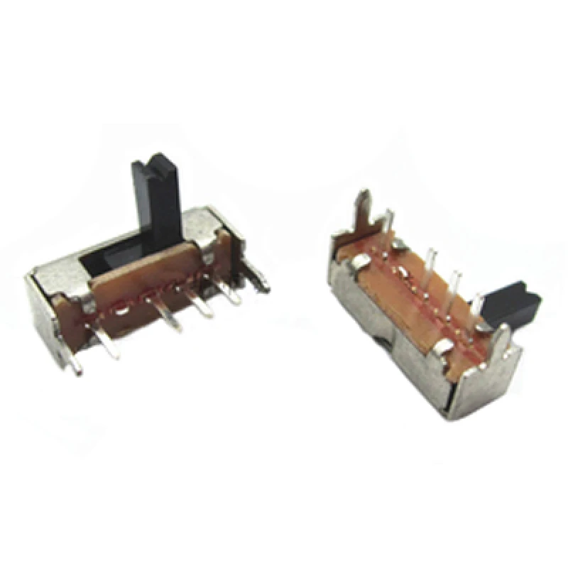 Interruptor lateral de palanca, 10 Uds., SK13D07, Mini Interruptores deslizantes