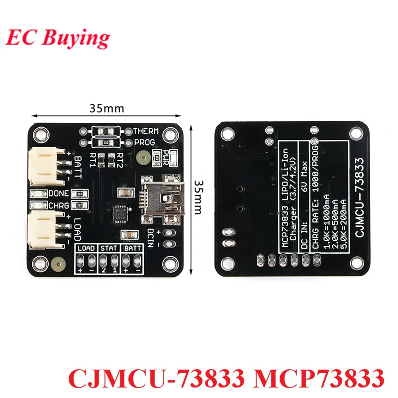 CJMCU-73833 MCP73833 Linear Charge Management Controller Board Lithium Polymer Charger Lithium Ion Battery Module