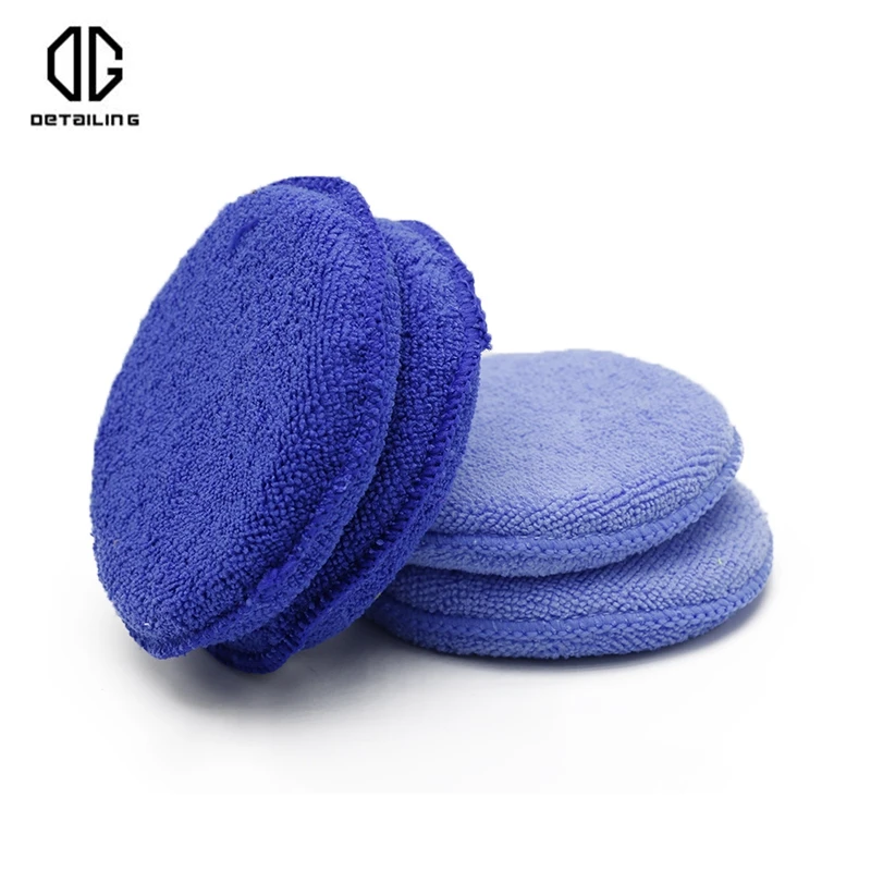 DETAILING Car Detailing Microfiber Wax Pad Applicator Car Ultra Soft Foam Detailing Wax Applicator Pad  Clean Paint Polishing