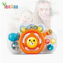 Electronic Simulation Steering Wheel Toy Musical Instrument Sound Early Education Puzzle Sports Car Steering Wheel Toy Boy Gift