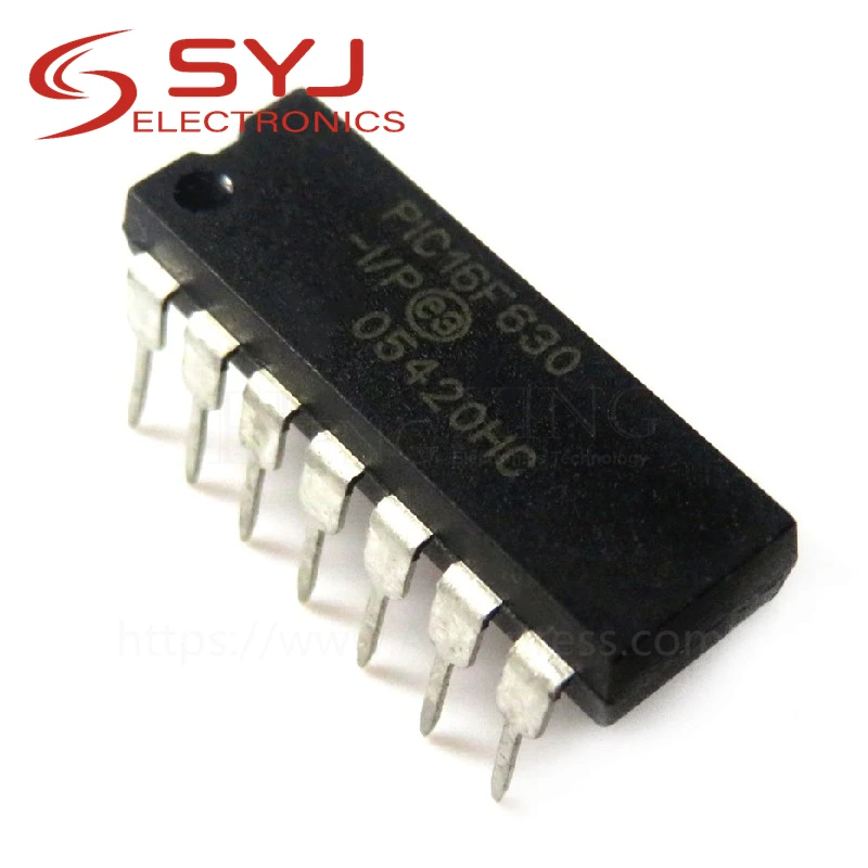 5pcs/lot PIC16F630-I/P PIC16F630-I PIC16F630 16F630 DIP-14 In Stock