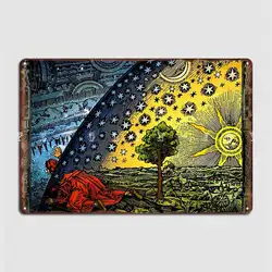 Flammarion 조각 금속 사인 벽 펍 클럽 바 인쇄 벽 플라크 주석 기호 포스터