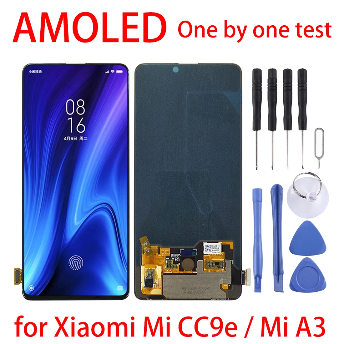 

ЖК-экран и дигитайзер в сборе из материала Super AMOLED для Xiaomi Mi CC9e / Mi A3