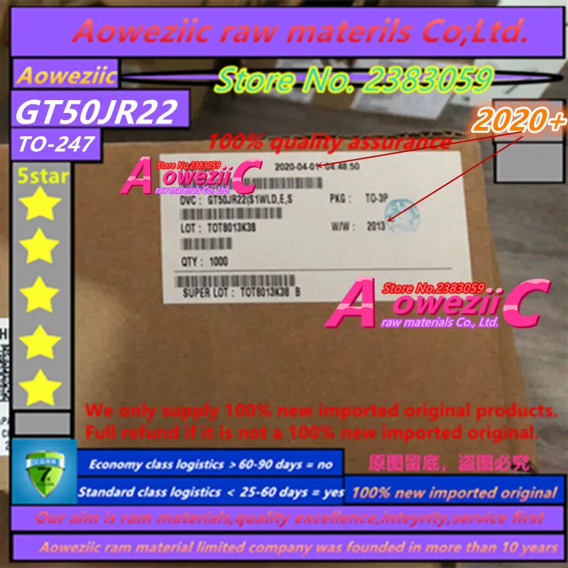Aoweziic 2022+ 100% New Imported Original GT50JR22 50JR22 TO-247 IGBT Power Transistor 50A 600V