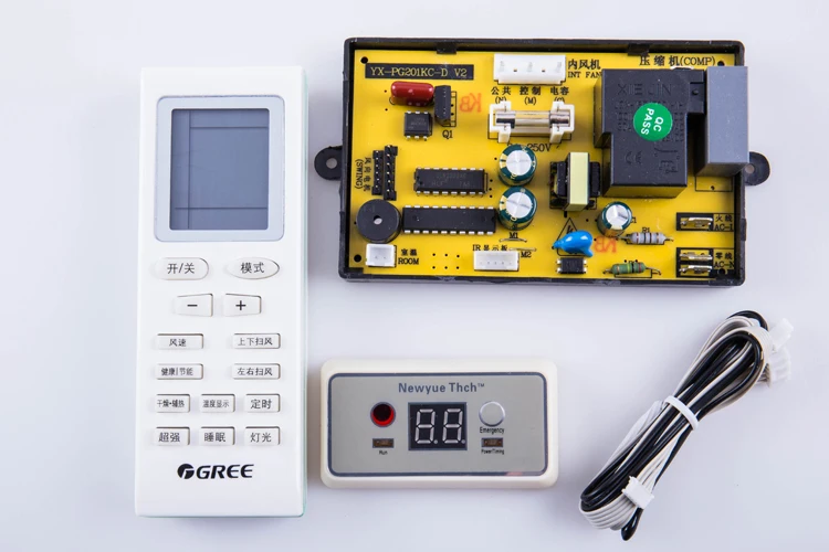 

Single cold fixed frequency hang up computer board modified board with display air conditioner Universal motherboard 201KCD