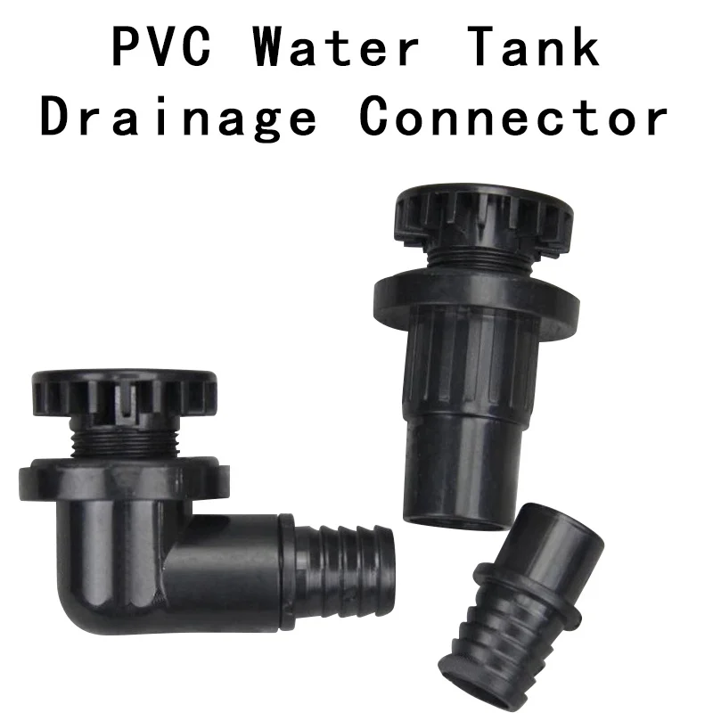 

PVC Water Tank Drainage Connector Fish Tank Drainage Aquarium 90 Degree Water Outlet Fish Tank Joints 20mm Hose Connector 1 Pcs