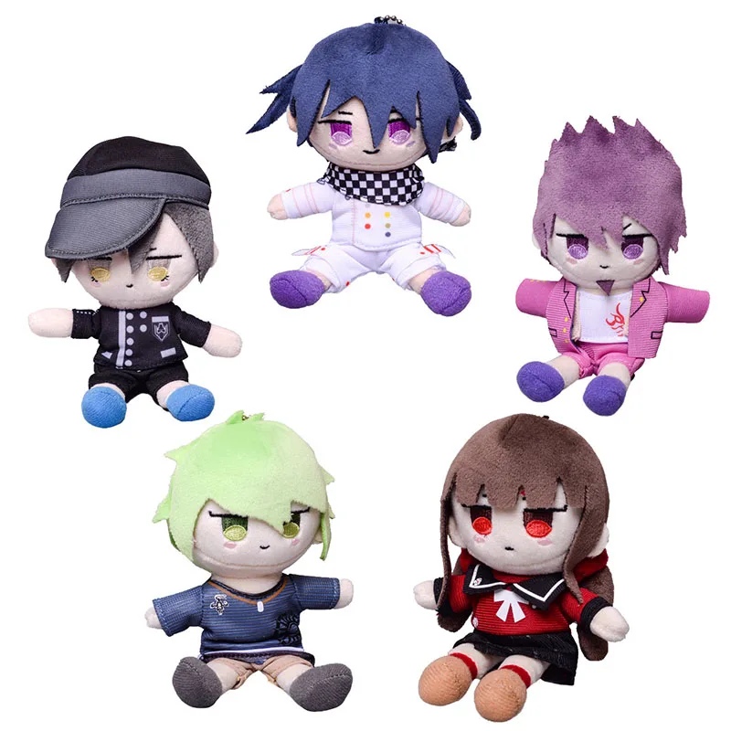 5pcs 15cm New Danganronpa V3 Plush Toys Kokichi Oma Kaito Momota Harukawa Maki Keychain Plush Doll Toys for Kids Birthday Gifts