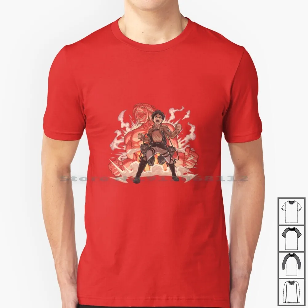 Eren ( ) 100% Cotton T Shirt Aot Snk Shingeki No Kyojin Eren Armin Levi Erwin Smith Ackermann Coordinate Anime Manga Sasha