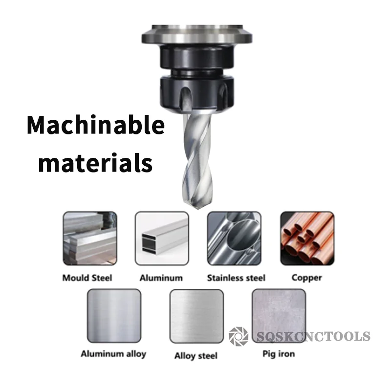 Imagem -03 - Bocados de Carboneto de Tungstênio Sólidos para Cnc Ferramentas de Trabalho de Metal Broca de Metal 1.020 mm