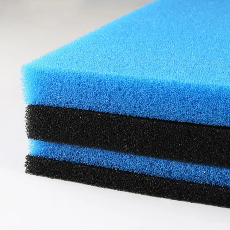 30cmx50cmx4cm Black Blue Filtration Foam Aquarium Fish Tank Biochemical Filter Sponge Pad Skimmer Sponge Supply Tank