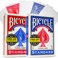 Bicycle Rider Back Red/Blue Back Blank Face Playing Cards Gaff Deck Magic Cards Special Props Close Up Magic Tricks for Magician