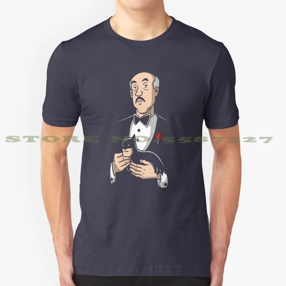 The Batbutler 100% Cotton T-Shirt Pennyworth Butler Alfred Bat Cartoons Animated Comics Cat Movies Godfather