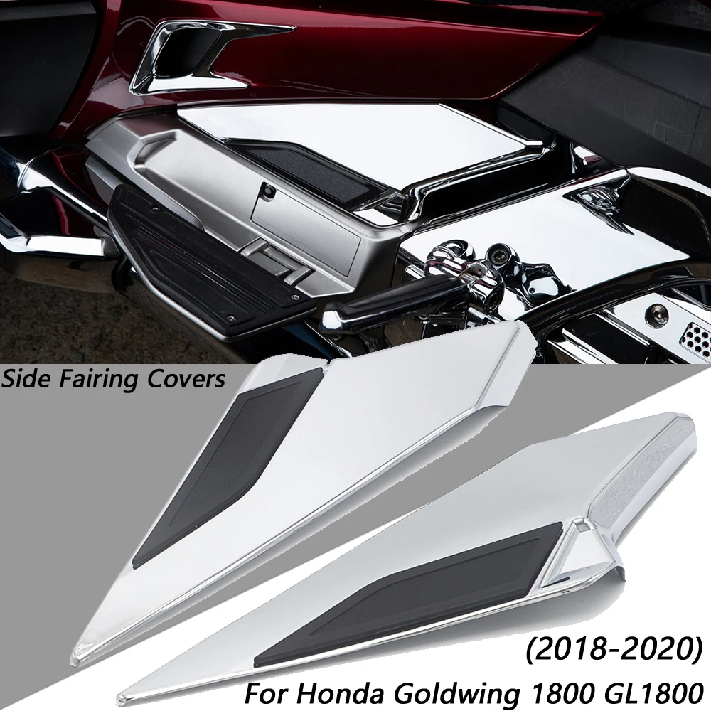 

Motorcycle Side Fairing Covers Decorative Trims For Honda Goldwing 1800 GL1800 2018 2019 2020 Chrome Accessories
