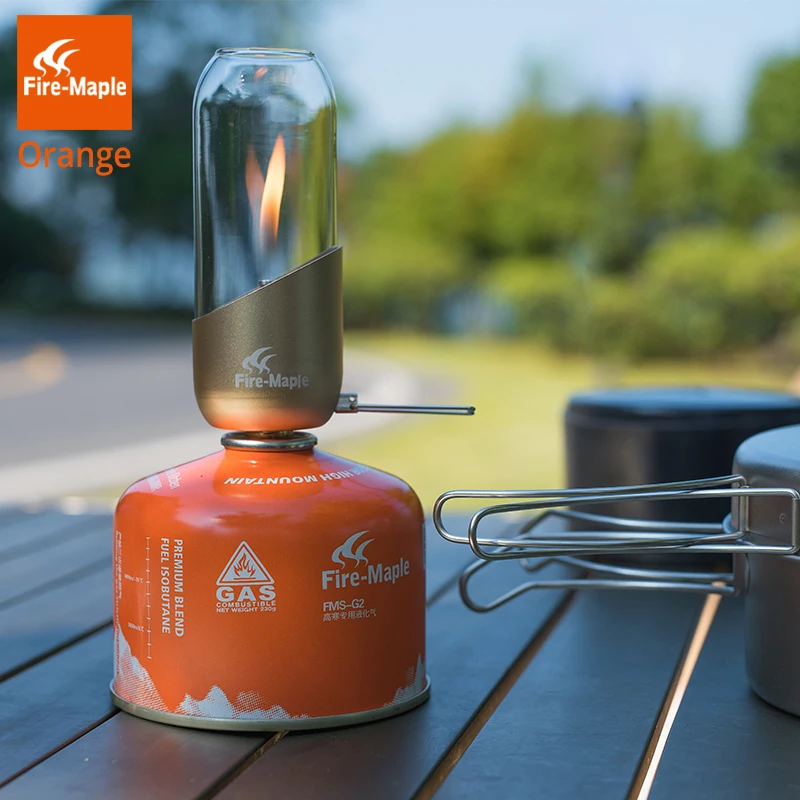 Fire Maple Orange Gas Lantern Outdoor Propane Isobutane Fuel Lights For Camping Hiking Backpacking Romantic Ambiance Gas Lamp