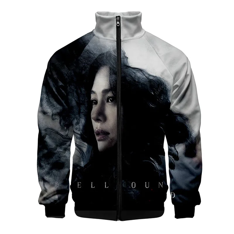 New Hellbound Korean TV Series 3d Stand Collar Hoodie Fashion Men Women Zipper Hoodies Jacket Tops Sport Long Sleeve Sweatshirts