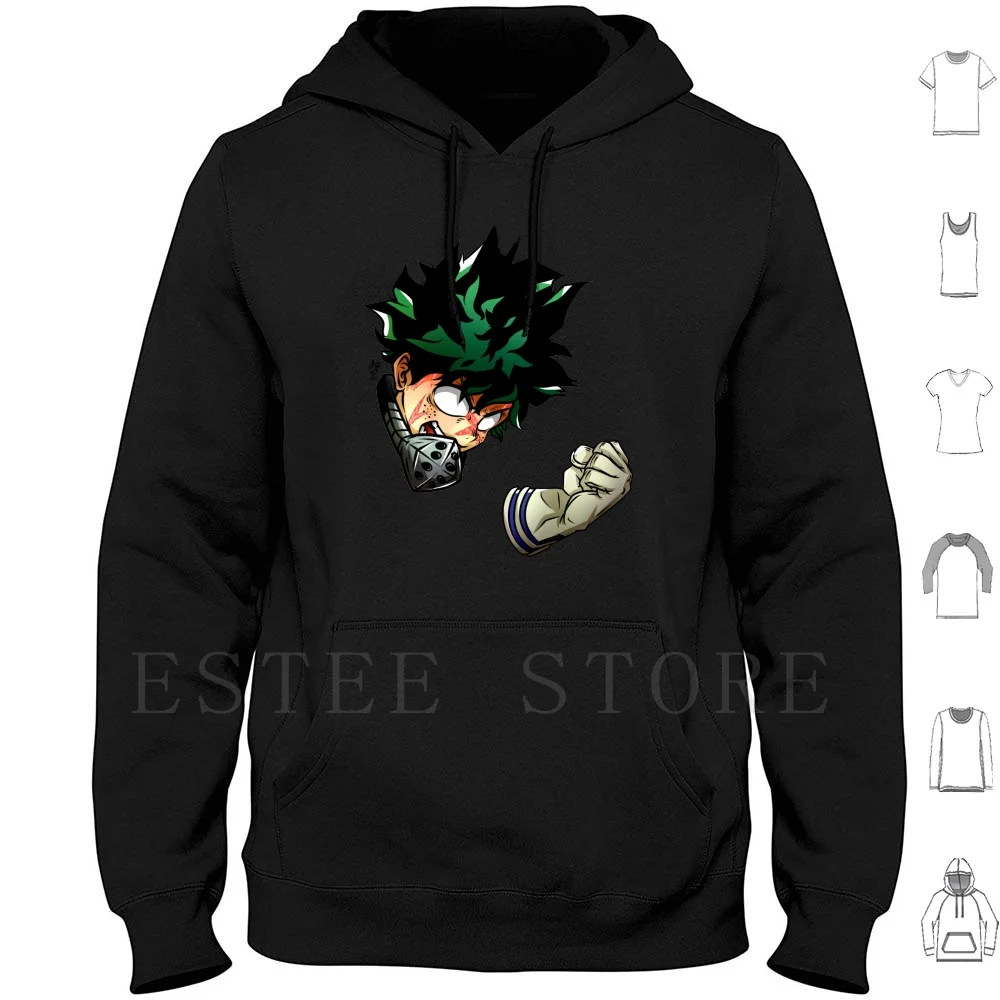 Midoriya Gesichter! Hoodies Langarm Boku Keine Hero Tokoyami Fumikage Anime Dark Schatten Mangá Izuku Midoriya Super Hero