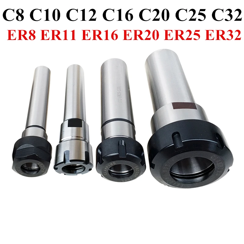 Collet Chuck Holder Fresagem Cnc Alongar Porta-ferramentas c8 C10 C12 C16 C20 C25 C32 Er8 Er11 Er16 Er20 Er25 Er32 60l 100l 150l