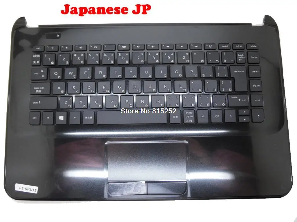 

Laptop PalmRest&JP keyboard For HP 14-D000 Black/Blue TOP CASE 747282-291 1A32HU500600G 749779-291 Scratches on the surface