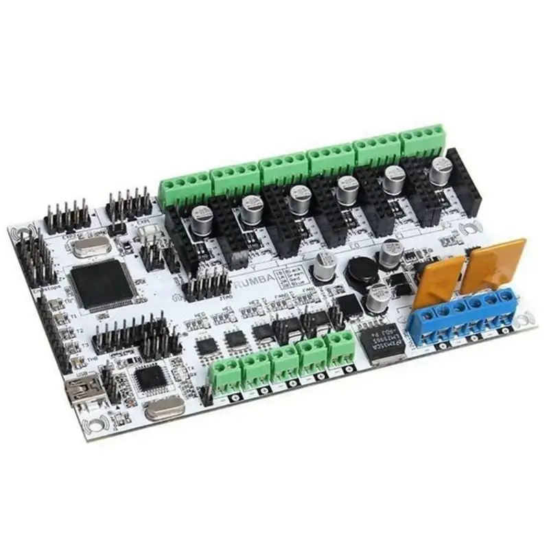 Imagem -03 - Motherboard para Impressora 3d Rumba Mpu Rumba Versão Otimizada Control Board com Cabo