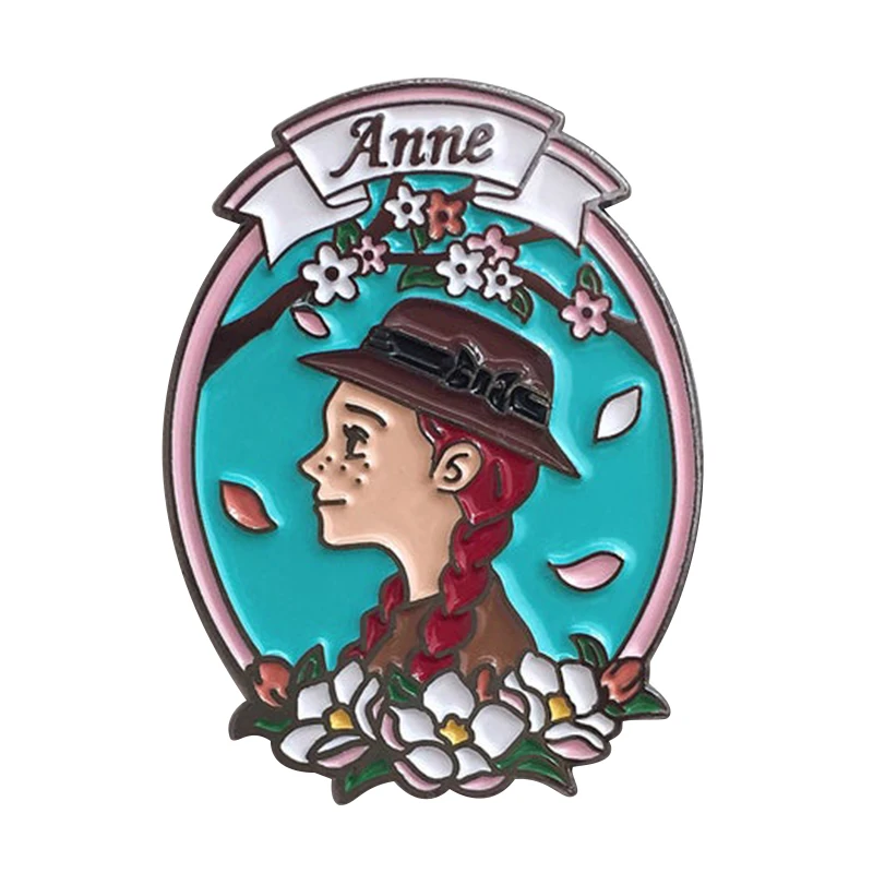 Pin esmaltado Las aventuras de Anne Shirley Un clásico broche novedoso para niños