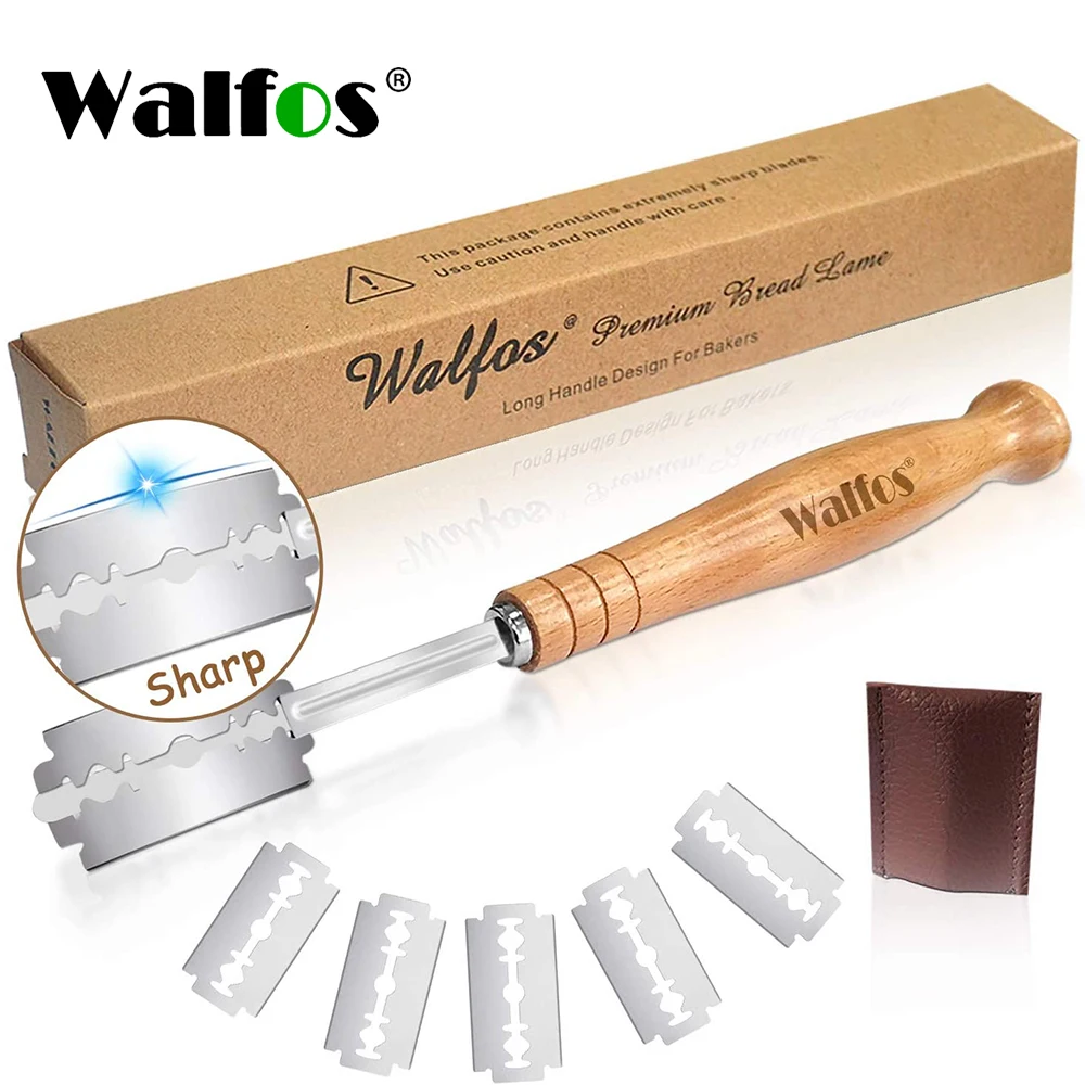 

WALFOS New European Bread Arc Curved Bread Knife Western-Style Baguette Cutting French Toas Cutter Tools