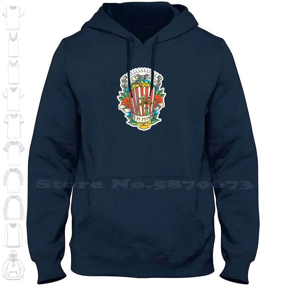 Detective Popcorn Last Podcast Tattoo Art Long Sleeve Hoodie Sweatshirt Last Podcast On The Left Lpotl Last Podcast Lastpod