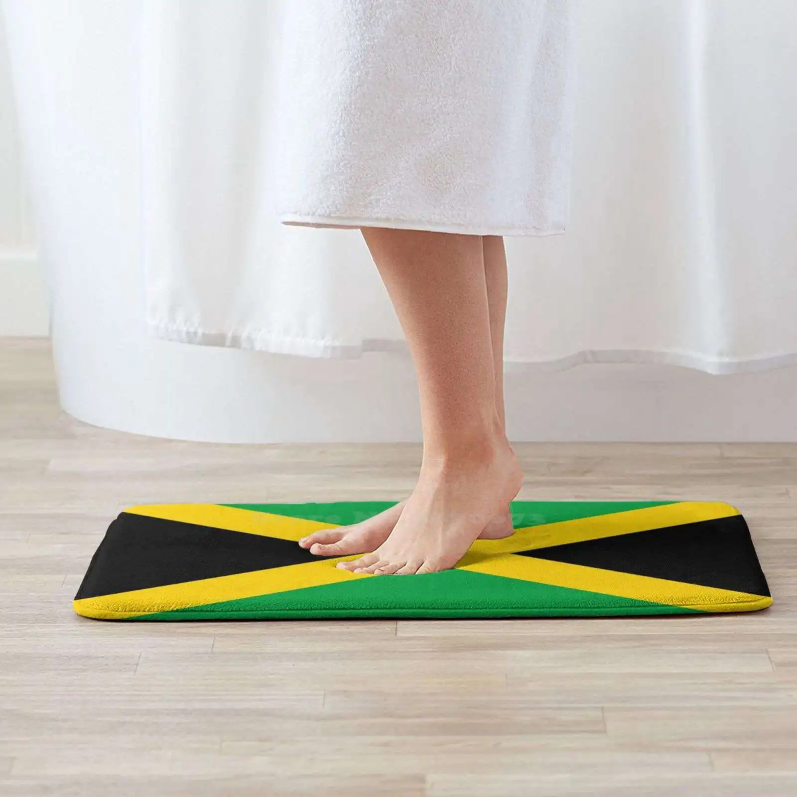 Flag Of Jamaica Soft Cushion Home Carpet Door Mat Car Rug Flag Kingston Jamaican North America Country Vexillology