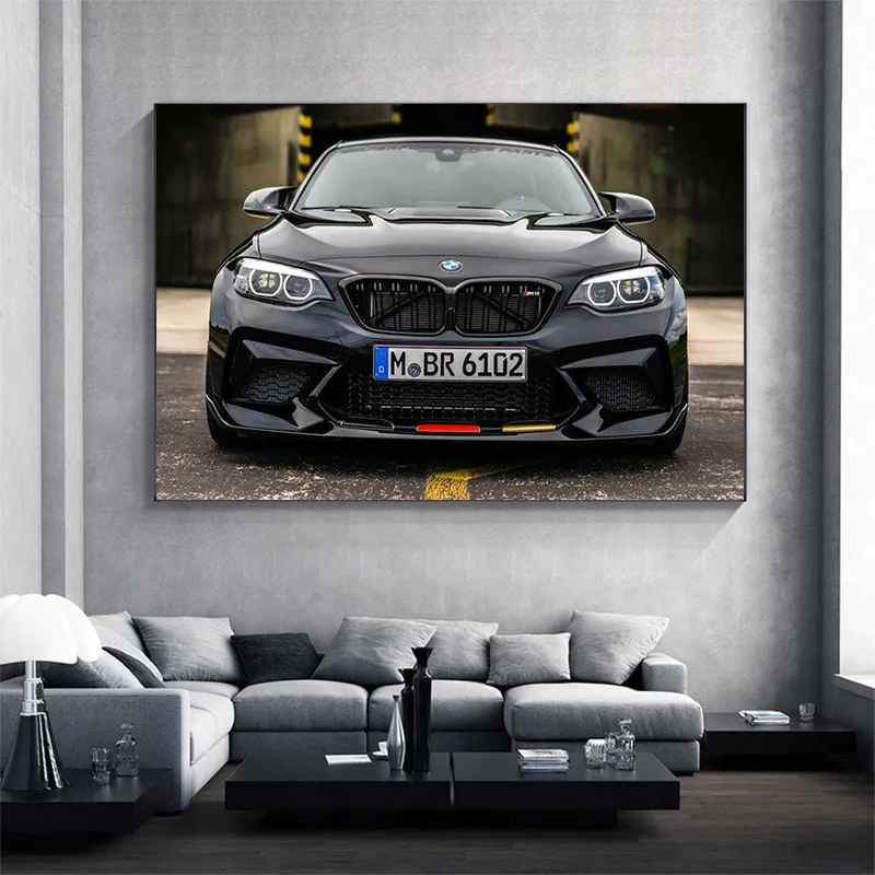 Wall Art CanvasRetro Collection Power M3 E30 Super Racing Car Painting Living Room Print Picture Bedroom Home Decoration