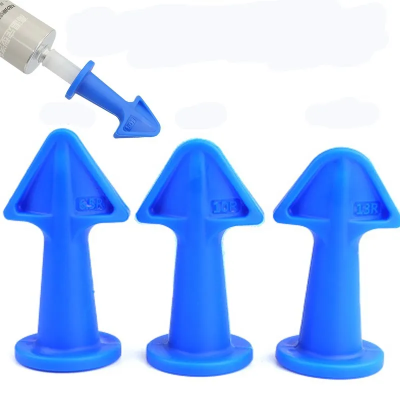 3pcs Caulk Nozzle Applicator Silicone Caulking Tools Sealant Nozzle Caulking Epoxy Piston Nozzle Accessories Clean Remover Tool