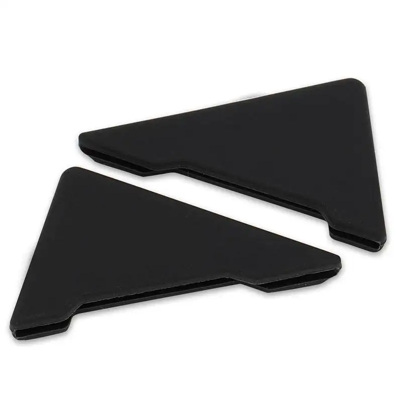 2pcs Car Door Corner Anti Collision Protector Guards Car Front Door Angle Triangle Cover Silicone Anti-rust Stikcer Safety Decal