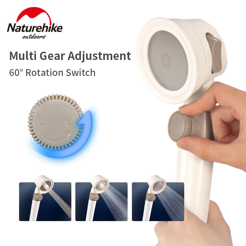 Naturehike Portable Mobile Water Pump Multiple Modes Outdoor 2 In 1 Vehicle-Mounted Shower Room 2kg Free Give Car Wash Nozzle