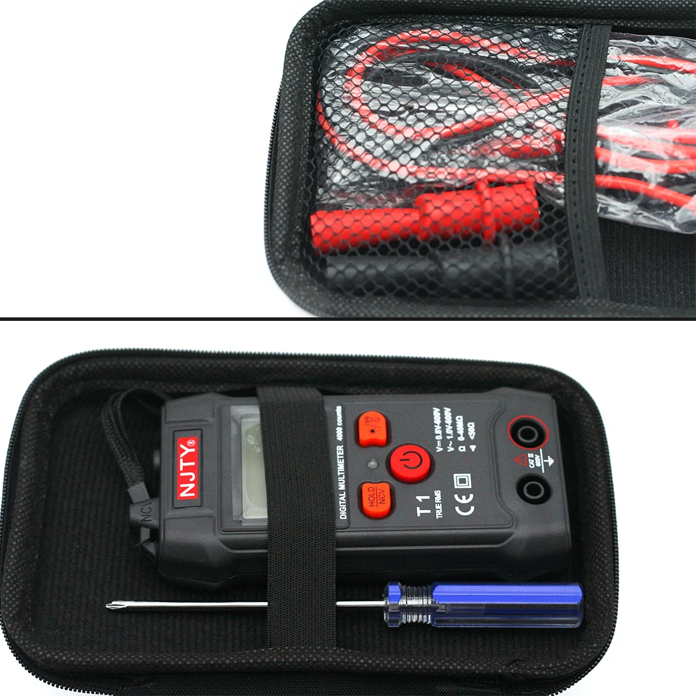 Multimeter Bag Tools Bag Test Leads Storage Box Portable Protective PVC Bag Carry Cover BOX