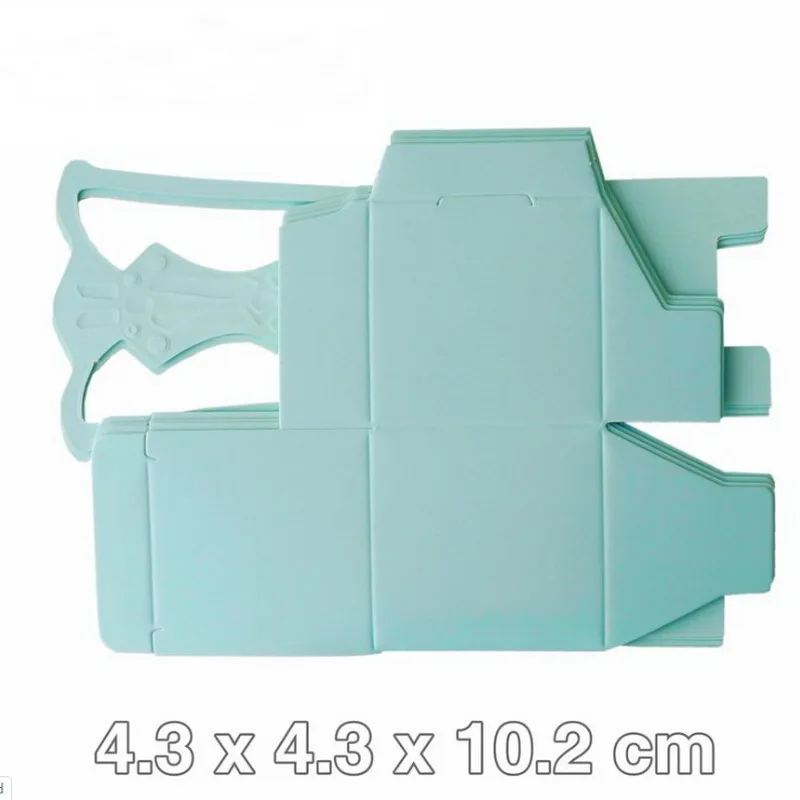 12PCS Light Blue Chair Favor Box with Ribbon and Paper Card Wedding Gift Box Bridal Shower Favors Sweet Candy Boxes