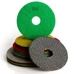 Diamond Hand Sanding Dads Glass Grinding Pad Electroplate Polishing Pads Stone Marble Ceramic Abrasive Sanding Disc Hand Tool