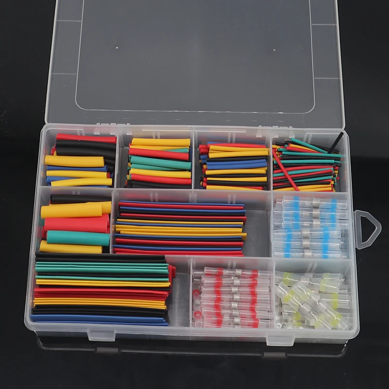 

328PCS With 100PC SSST-S11 Soldering Butt Connector Wire Heat Shrink Wrap Cable Sleeving Thermoretractable Gaine Hose Protector