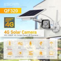 ESCAM QF320 2MP 1080P  Wire-free Solar Power 4G Camera Outdoor Water-proof Bullet Camera