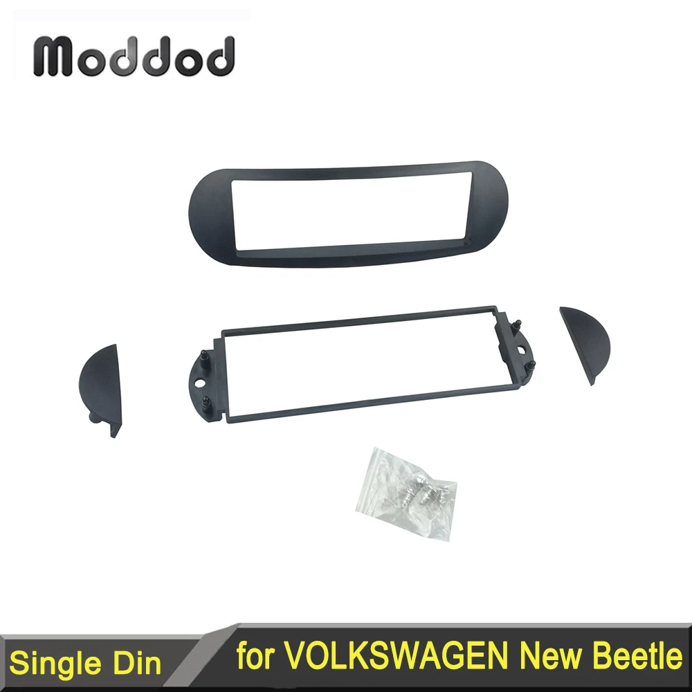 Single Din Fascia for VOLKSWAGEN New Beetle Radio CD Stereo Panel Dash Mounting Installation Trim Kit Face Surround Frame Bezel