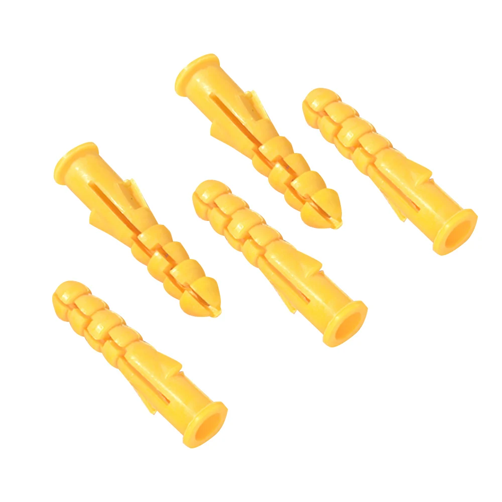 

200PCS M6 M8 Self Tapping Wall Anchors Drilling Woodworking Plugs Plastic Expansion Tube Pipe