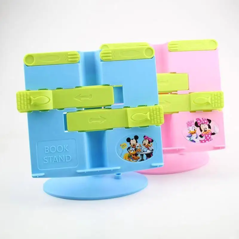 

Поднимающая книжная полка для чтения с Микки-Маусом Disney, коррекция осанки ребенка, телескопическая книжная полка, офисные и школьные принадлежности, подарок