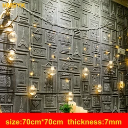 HMSYK PVC Self-adhesive 3D Wall Stickers Decorative Bedroom  Living Toom TV Background Wall Paper Waterproof Soft Bag Wallpaper