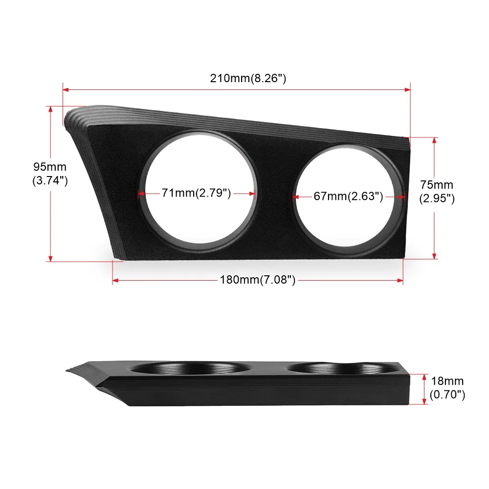 CNSPEED حامل أكواب السيارة الأمامي المحمول الألومنيوم محرك اليد اليمنى لسيارات BMW 1 Series 116 116i 118 118i 118d 120 120i E87 E81 E82 E88